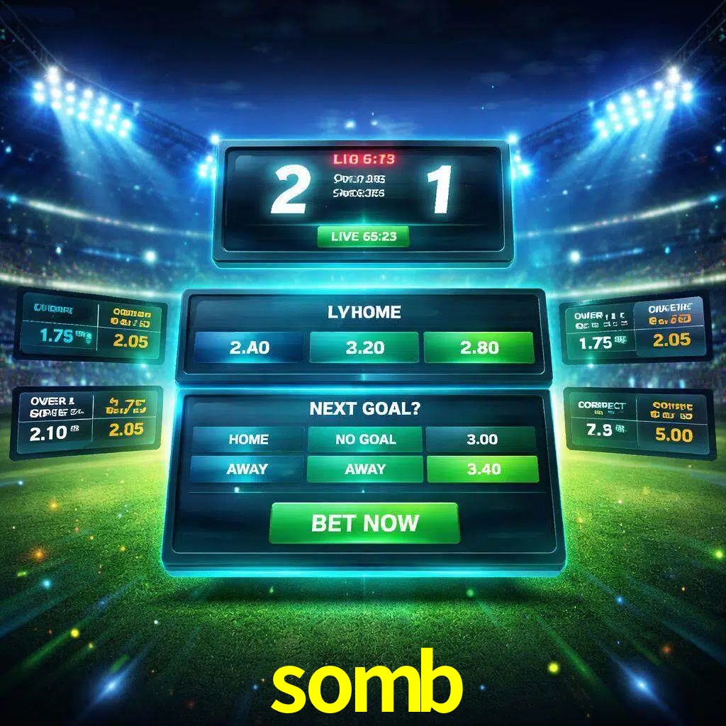 Vista de apuestas en vivo somb durante un partido en curso