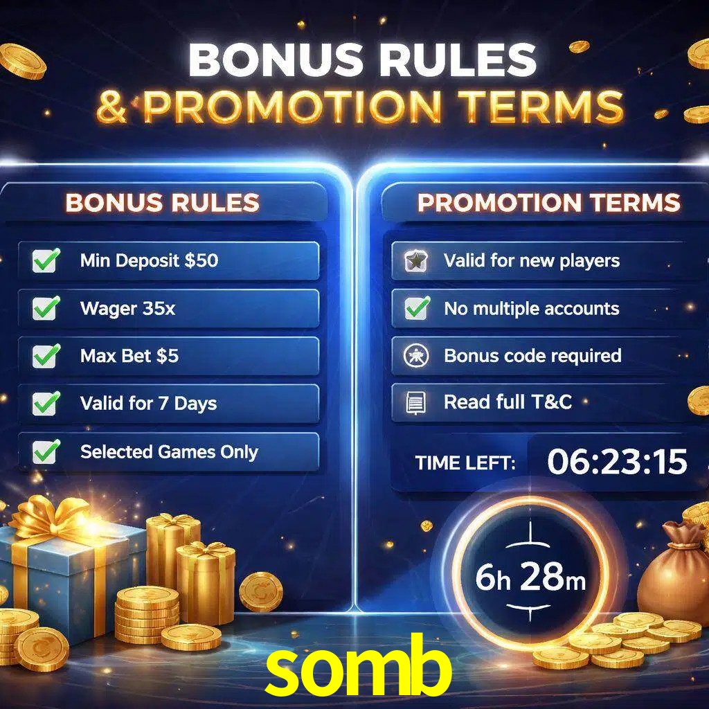 Reglas de promoción somb y condiciones de bonos explicadas visualmente