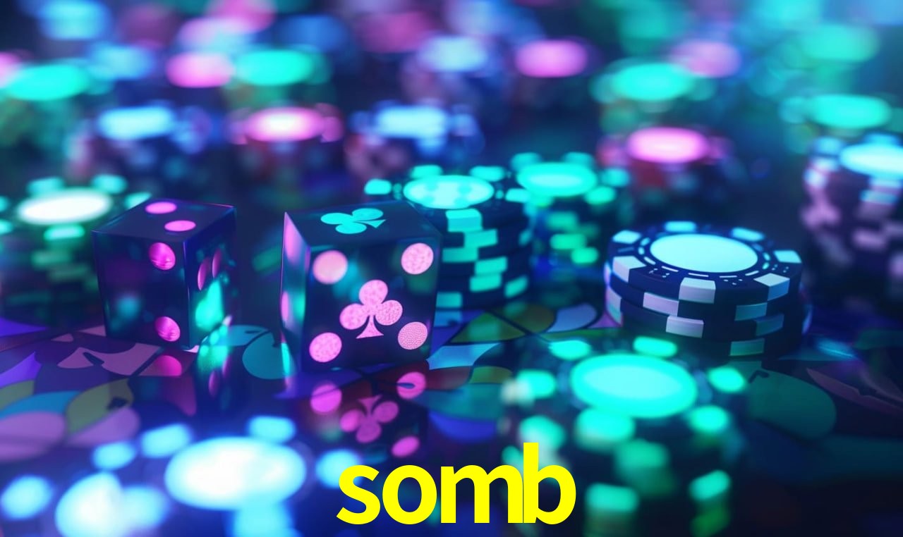 Escena dinámica inspirada en casino con iluminación somb, cartas, fichas e íconos de juegos digitales en un espacio moderno de juegos.